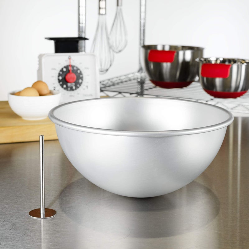 Fat Daddio's PHA-10 Anodized Aluminum Hemisphere Pan, 10 x 4.75 Inch, Silver - Image 4